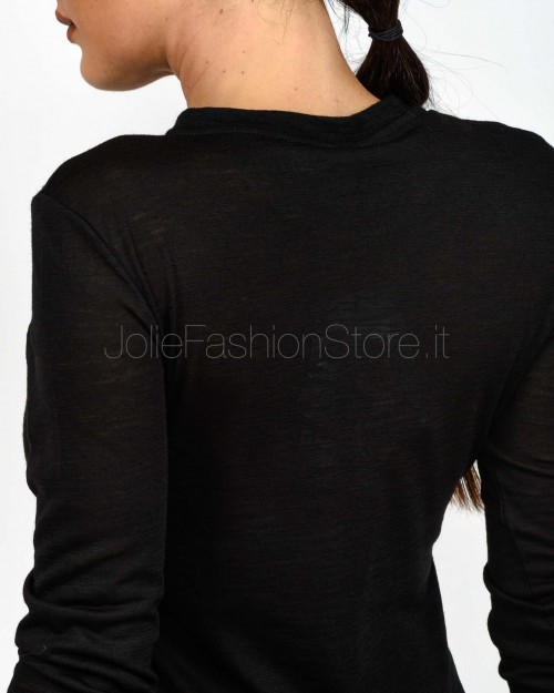 Meimeij Maglia Misto Lana Nero  M5IAB1 NERO