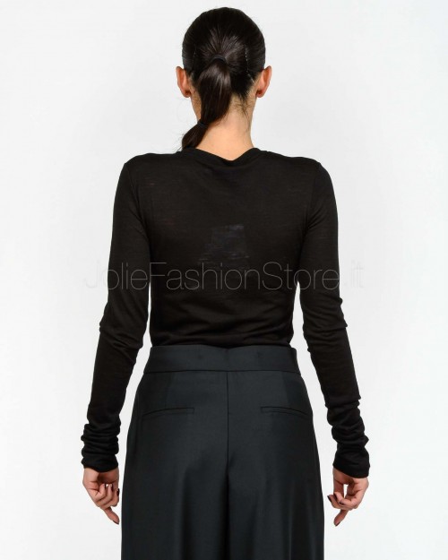 Meimeij Maglia Misto Lana Nero  M5IAB1 NERO