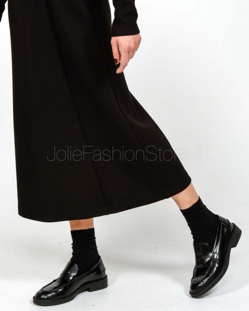 Meimeij Abito Midi con Drappeggio Nero  M5ID16 100