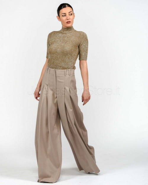 Marella Maglia in Filato Pelliccetta Beige  GOMMA