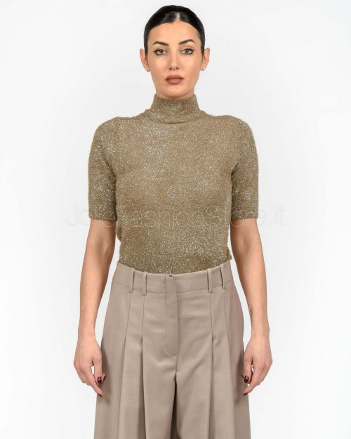 Marella Maglia in Filato Pelliccetta Beige  GOMMA