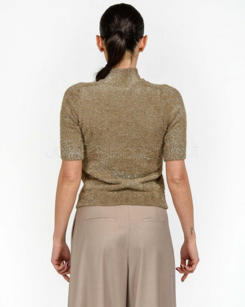 Marella Maglia in Filato Pelliccetta Beige  GOMMA
