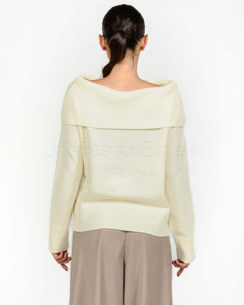 Marella Maglia con Scollo ‘Schiffer’ e Maniche Raglan Panna  LAMBRO