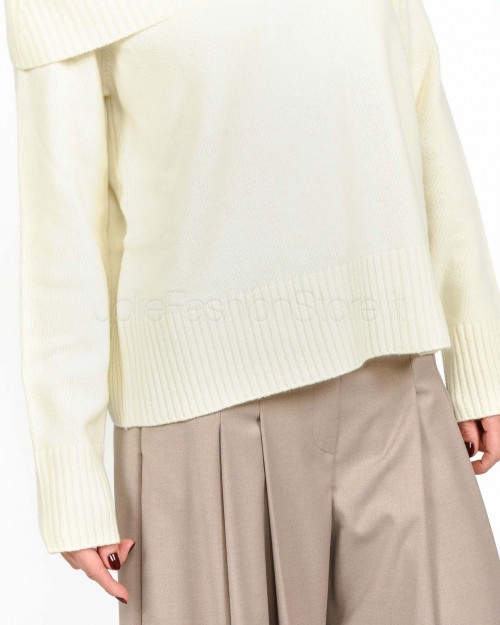 Marella Maglia con Scollo ‘Schiffer’ e Maniche Raglan Panna  LAMBRO