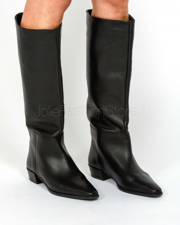 Copenhagen Stivale In Pelle Liscia Nero  CPH295 BLK