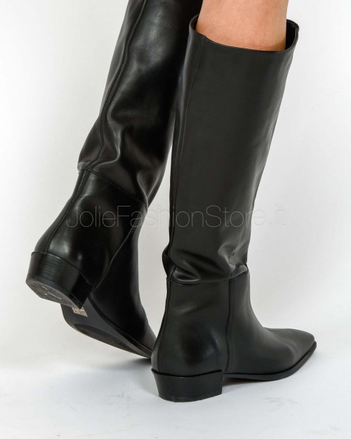 Copenhagen Stivale In Pelle Liscia Nero  CPH295 BLK