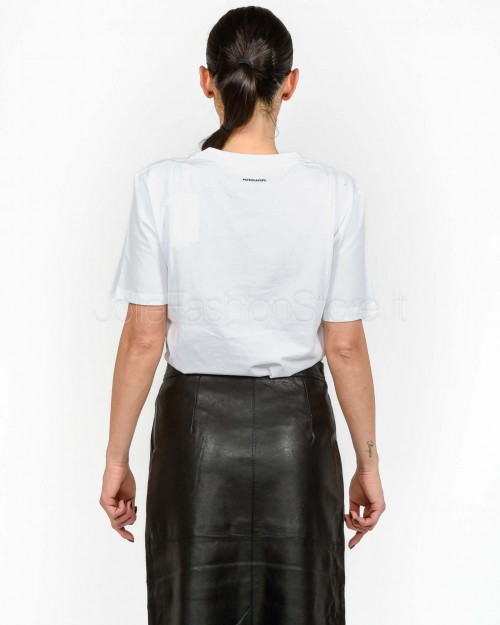Patrizia Pepe T-shirt (IM)PERFECTION in Jersey Bianco  8M1721 J304 W146