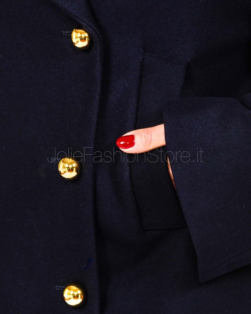 Grifoni Short Coat in Midnight Blue  GV260056/30