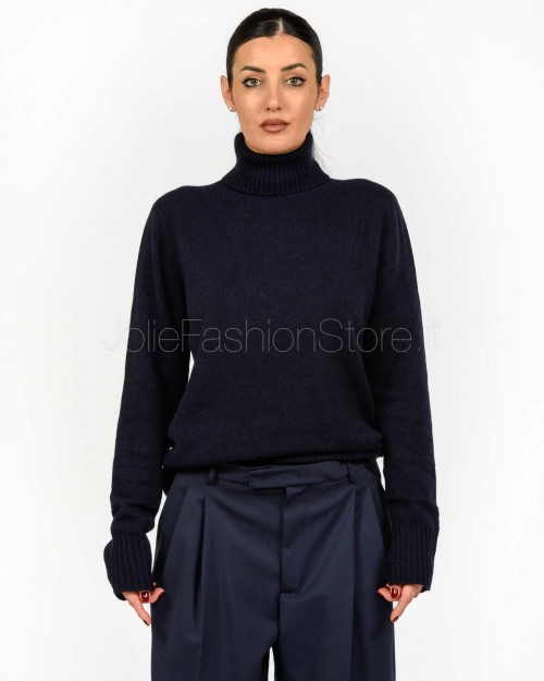Grifoni Dark Blue Turtleneck Sweater  GVC210036/125