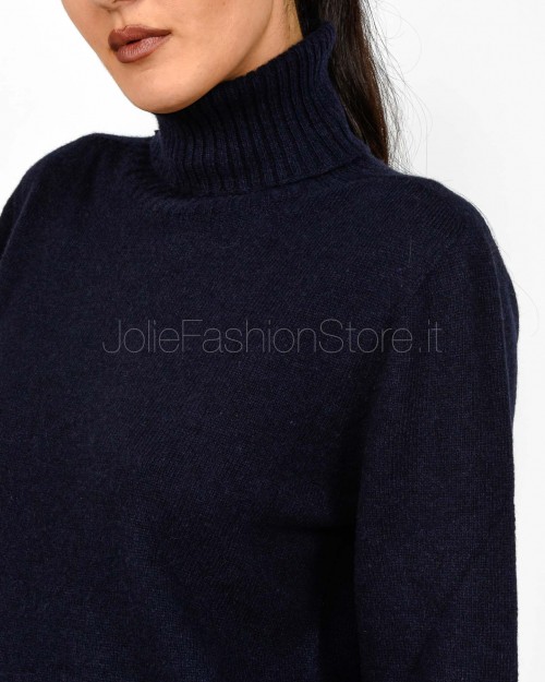 Grifoni Dark Blue Turtleneck Sweater  GVC210036/125