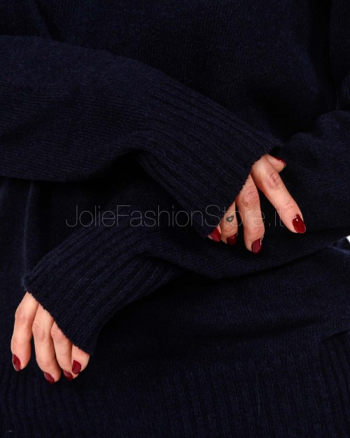 Grifoni Dark Blue Turtleneck Sweater  GVC210036/125