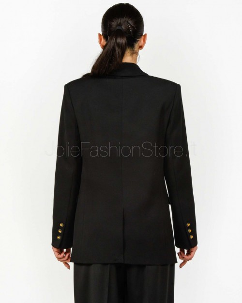 Elisabetta Franchi Giacca Doppiopetto Nero  GI16156E2 110