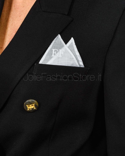 Elisabetta Franchi Giacca Doppiopetto Nero  GI16156E2 110