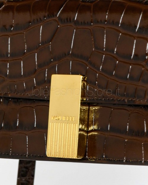 Mouliebre Borsa Vitello Stampa Cocco Brown Modello Nina  NINA COCCO BROWN