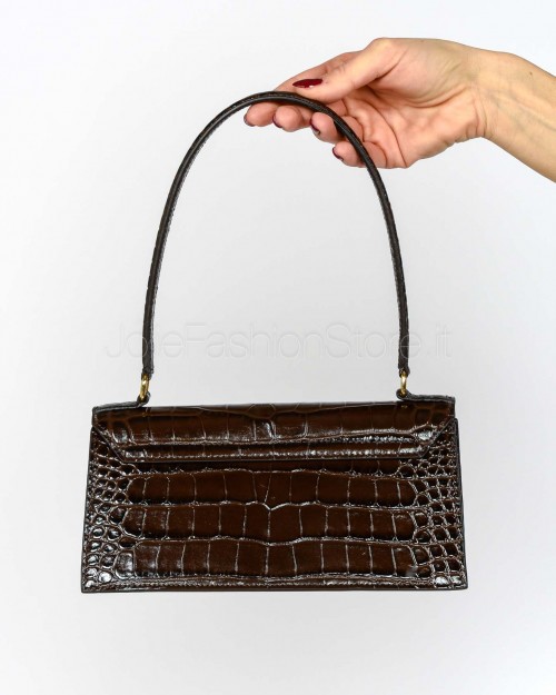 Mouliebre Borsa Vitello Stampa Cocco Brown Modello Nina  NINA COCCO BROWN