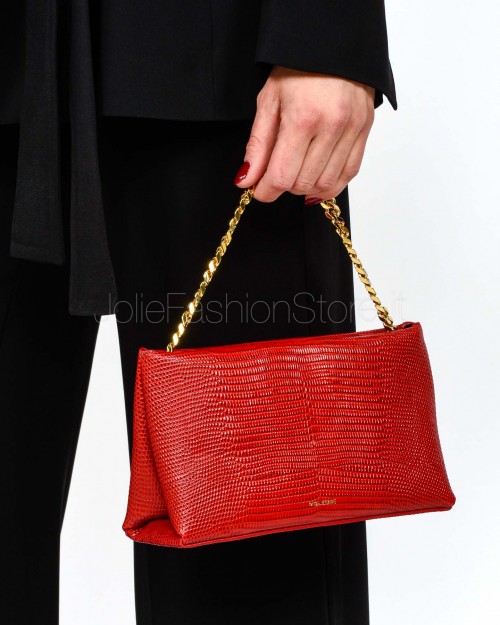 Mouliebre Red Lizard Leather Bag Carlottina Model  CARLOTTINA LIZARD ROSSO