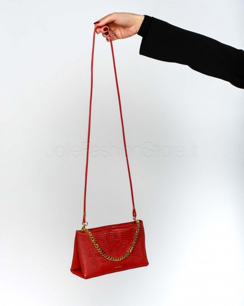 Mouliebre Red Lizard Leather Bag Carlottina Model  CARLOTTINA LIZARD ROSSO