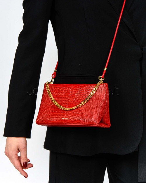 Mouliebre Red Lizard Leather Bag Carlottina Model  CARLOTTINA LIZARD ROSSO