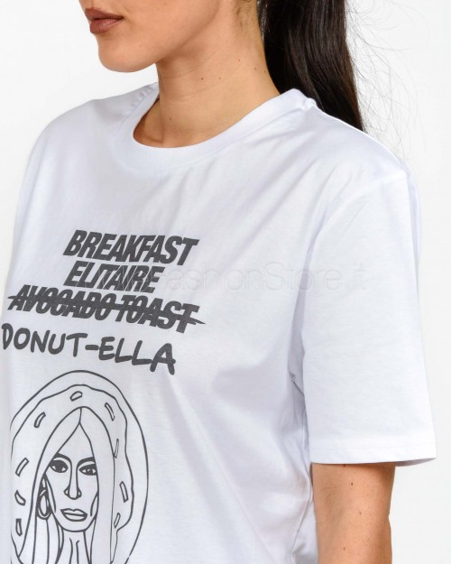 Elitè T-Shirt "Breakfast Elitaire Donut-ella" Bianco  TS BREAKFAST DONUT BIANCO
