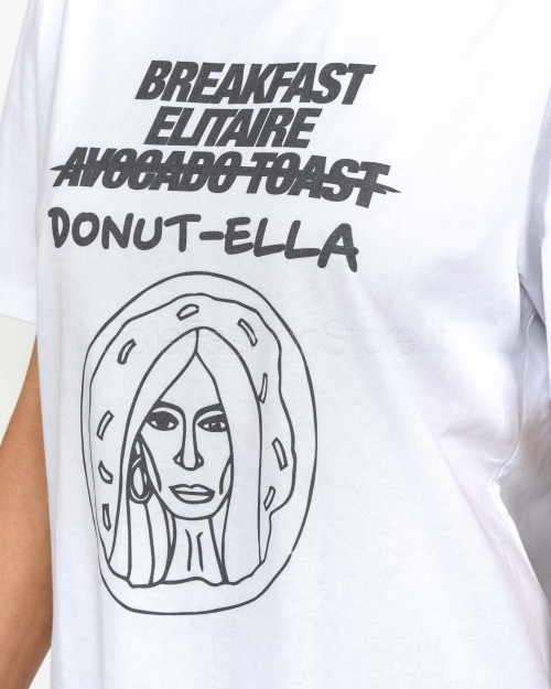 Elitè T-Shirt "Breakfast Elitaire Donut-ella" Bianco  TS BREAKFAST DONUT BIANCO