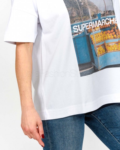 Elitè T-Shirt "Supermarchè" Bianco  TS SUPERMARCHE