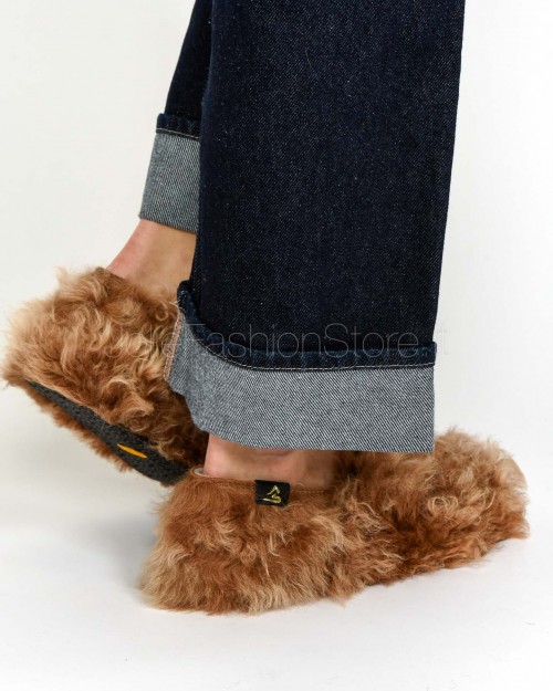 Monte Sport Ballerina Lamb Skin Brown  D19R