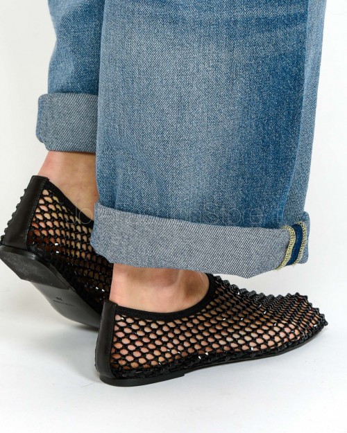 Strategia Ballerina a Rete Strass All Over Black  R11 BLACK/BLACK