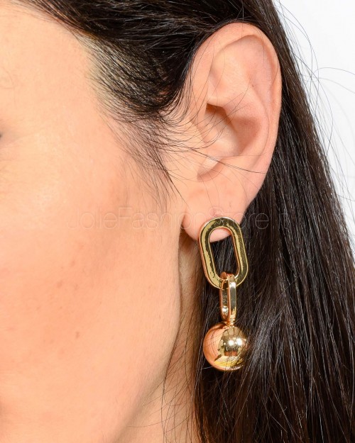 MeiMeiJ Orecchini Oro Nickel Free  M6PQ16 0050