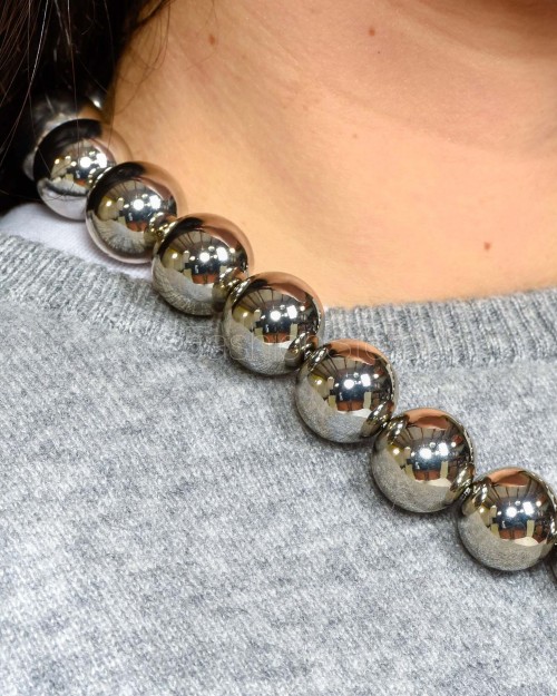 MeiMeiJ Collana Argento Nickel Free  M6PQ19 NIKEL