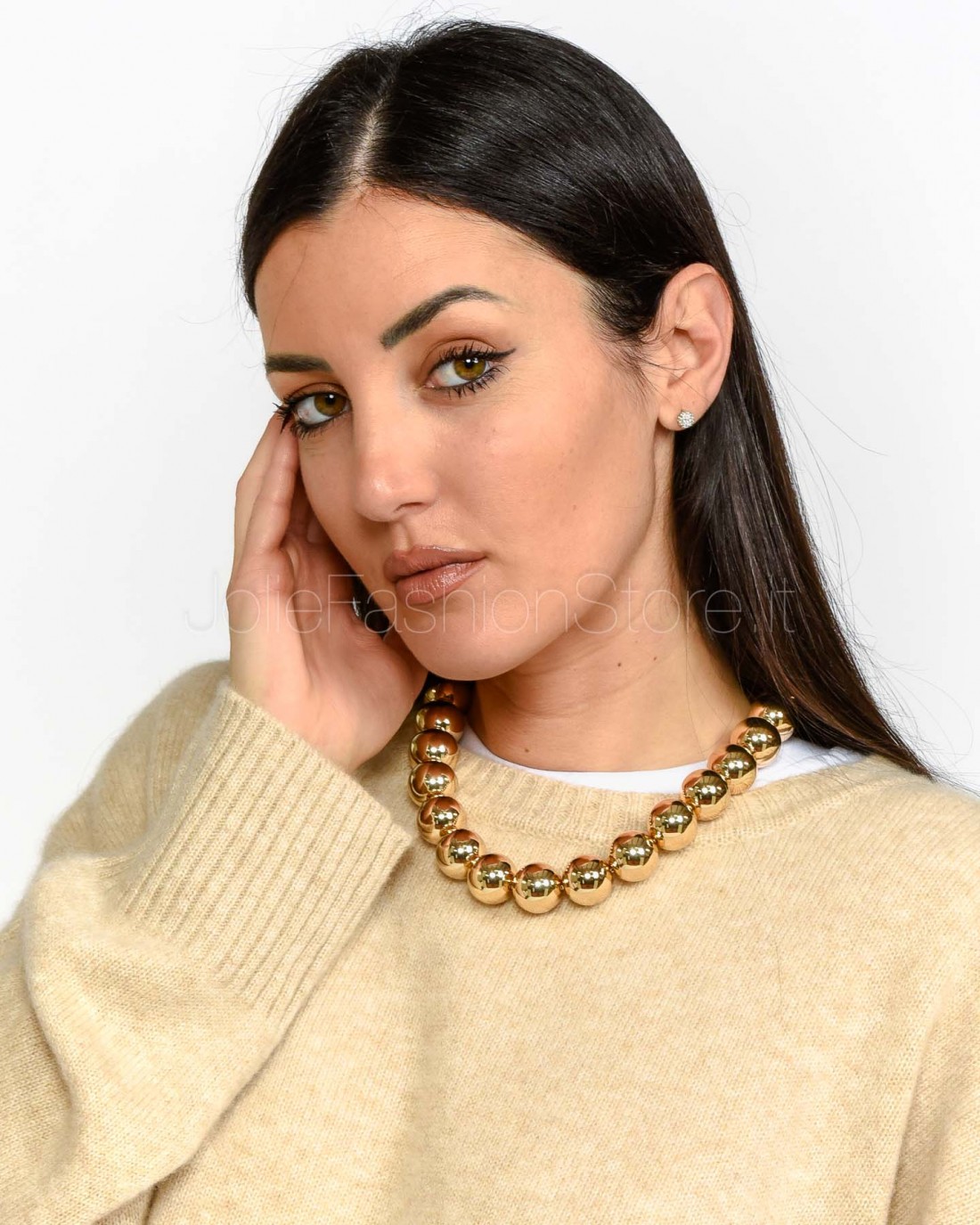 MeiMeiJ Collana Oro Nickel Free