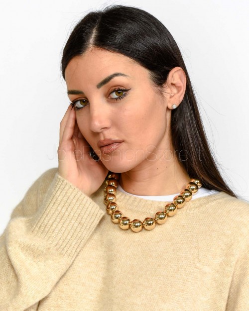 MeiMeiJ Collana Oro Nickel Free