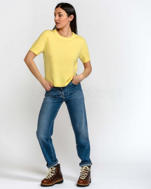 Not Shy Maglia Maniche Corte in Cashmere Soleil Modello Sinodie  SINODIE SOLEIL