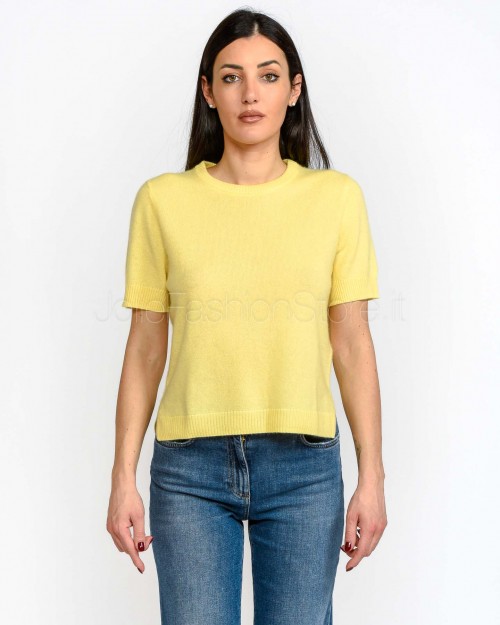 Not Shy Maglia Maniche Corte in Cashmere Soleil  SINODIE SOLEIL