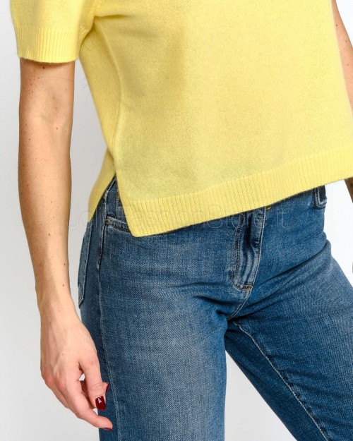Not Shy Maglia Maniche Corte in Cashmere Soleil Modello Sinodie  SINODIE SOLEIL
