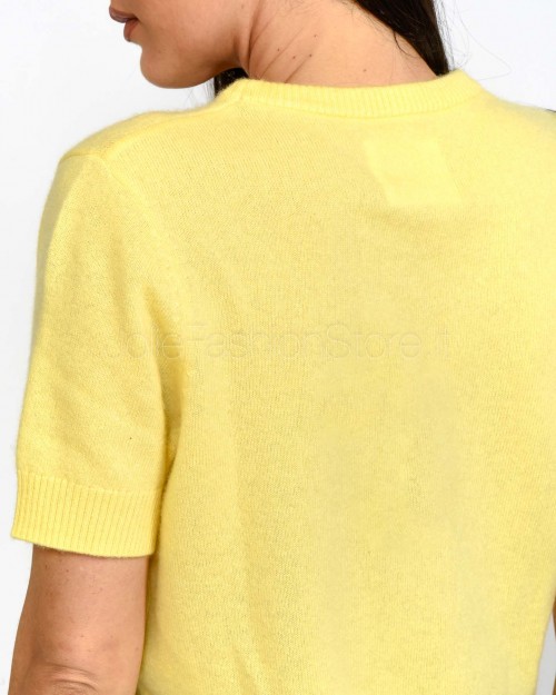 Not Shy Maglia Maniche Corte in Cashmere Soleil  SINODIE SOLEIL