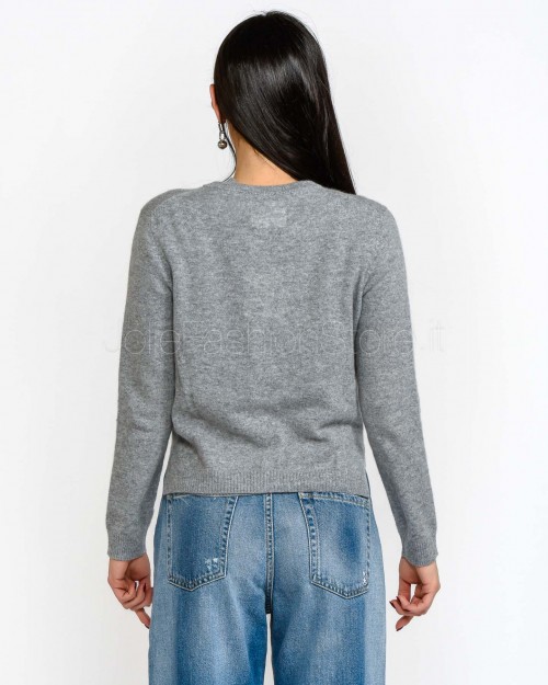 Not Shy Cardigan in Cashmere Grigio  NALINE GRIS CHINE