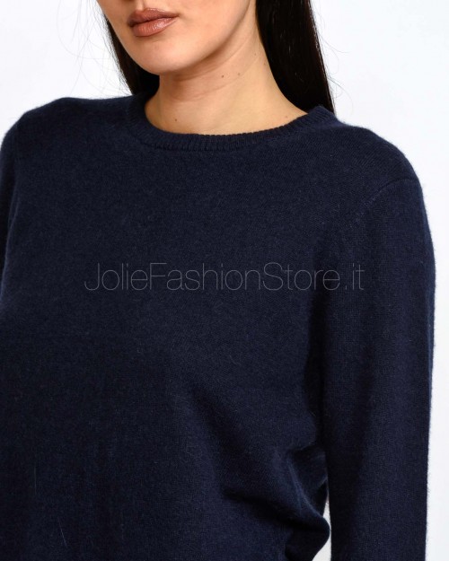 Not Shy Maglia in Cashmere Marine  ELYNA MARINE