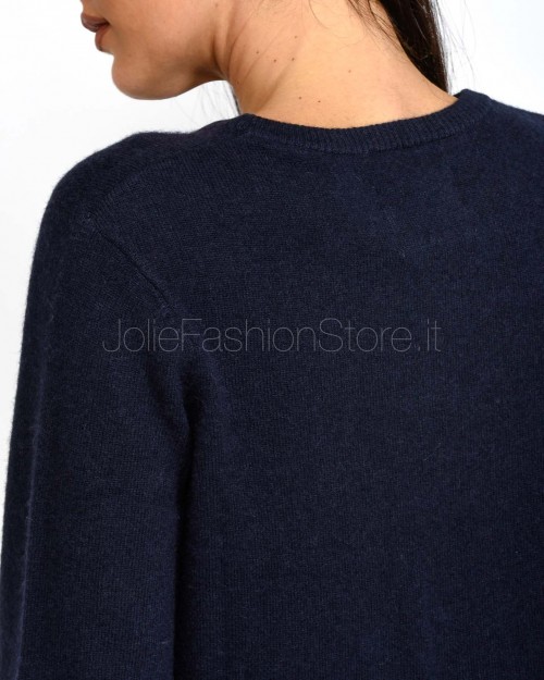 Not Shy Maglia in Cashmere Marine  ELYNA MARINE