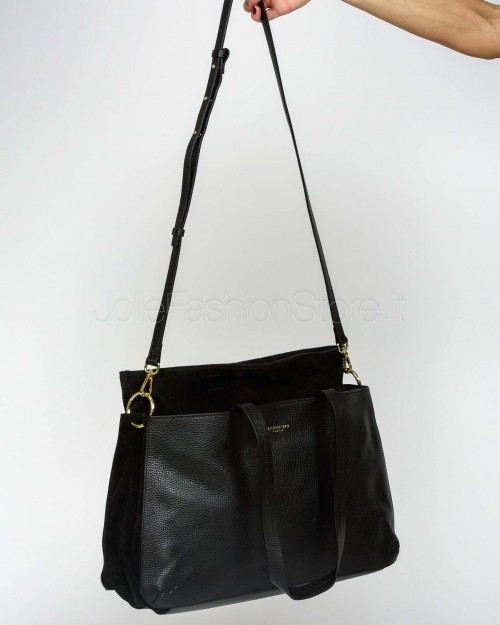 My Best Bag Borsa In Pelle e Suede Modello Nora Nero  MYB-1044 BLACK