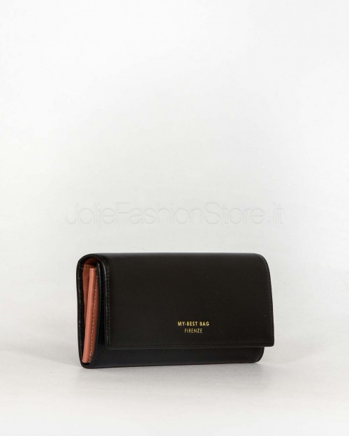 My Best Bag Black Leather Wallet  88005 NERO