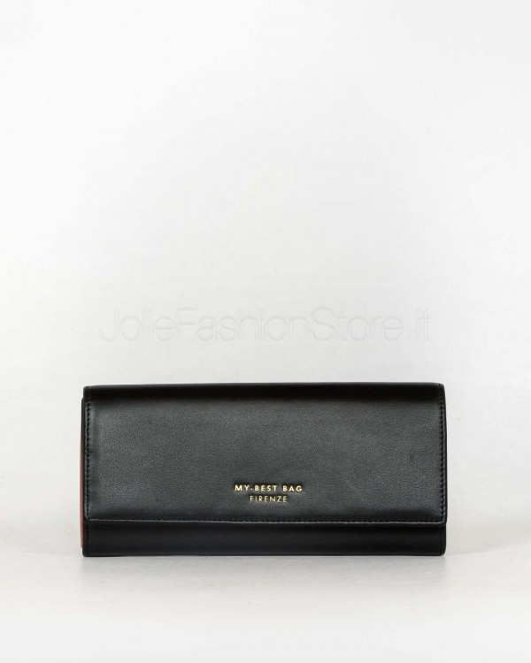 My Best Bag Black Leather Wallet  88005 NERO