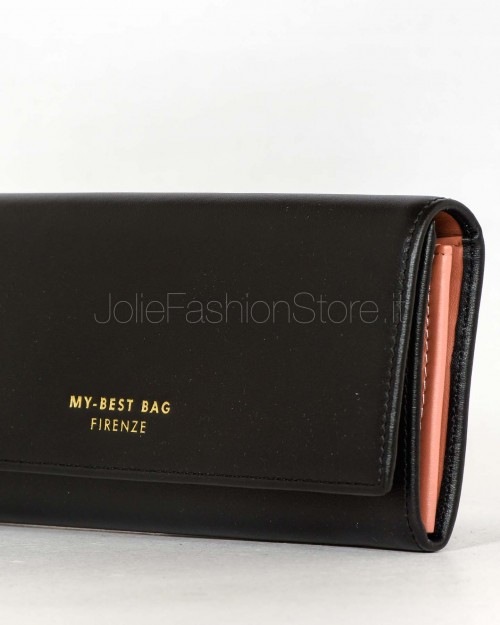 My Best Bag Black Leather Wallet  88005 NERO