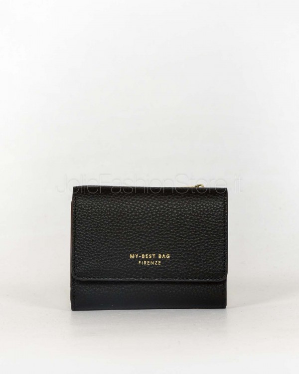 My Best Bag Black Leather Wallet  88016 NERO