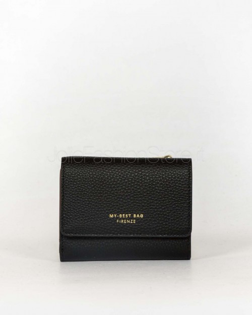 My Best Bag Black Leather Wallet  88016 NERO
