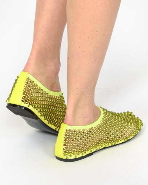 Strategia Ballerina a Rete Strass All Over Light Aura Lime  R11 LIME