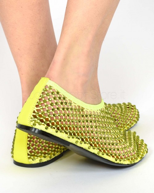 Strategia Ballerina a Rete Strass All Over Light Aura Lime  R11 LIME