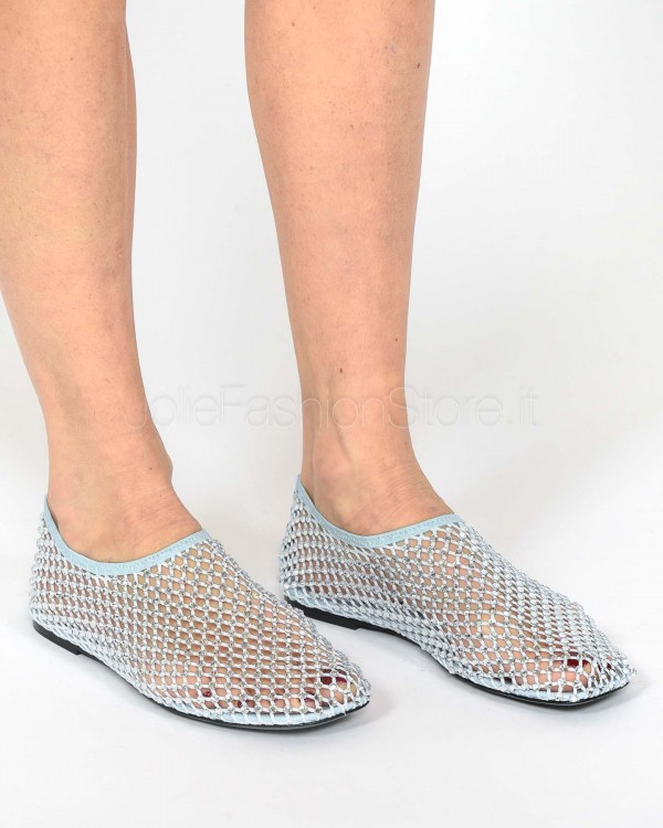 Strategia Ballerina a Rete Strass All Over Light Aura Sky  R11 SKY