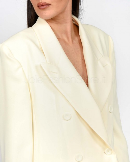 Marella Giacca Doppiopetto Bianco  FERVORE BIANCO