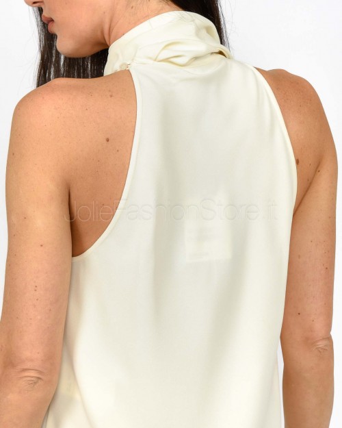 Marella 365 Abito Lungo Smanicato con Fiocco Bianco  NINFEE BIANCO