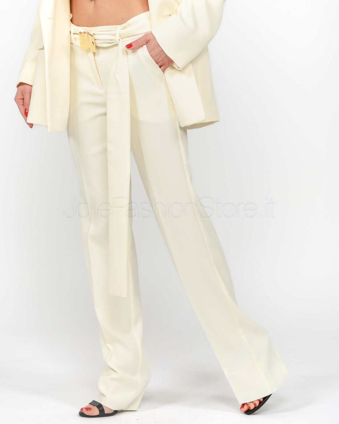 Marella Pantalone a Sigaretta Bianco